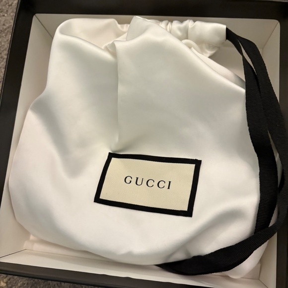 Gucci gg marmont gold brass metal belt 90 cm size 32 waist come with box main image 4